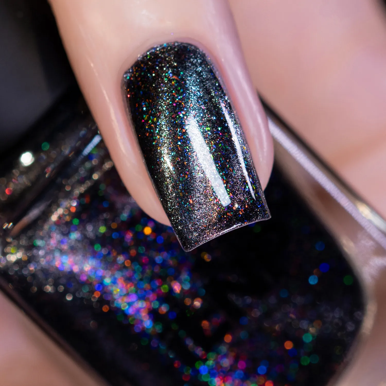 ILNP Overload nagellack magnetisk svart skimmer