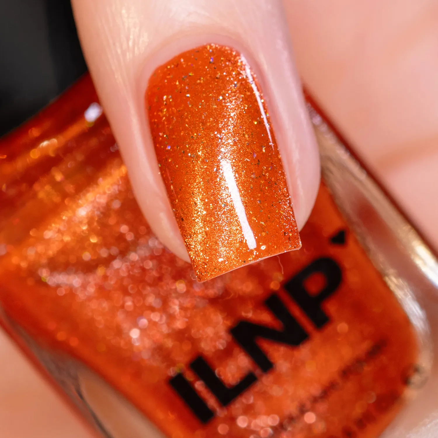 ILNP POP! Orange Pop magnetiskt nagellack orange holo