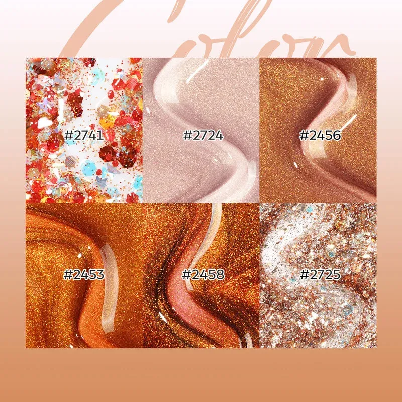 modelones Cinnamon & Cider gellackset 6-pack cat eye
