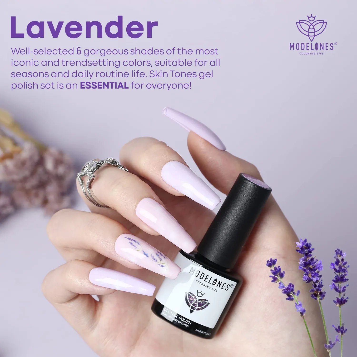 modelones Lilac Obsessions gellackset 6-pack lila