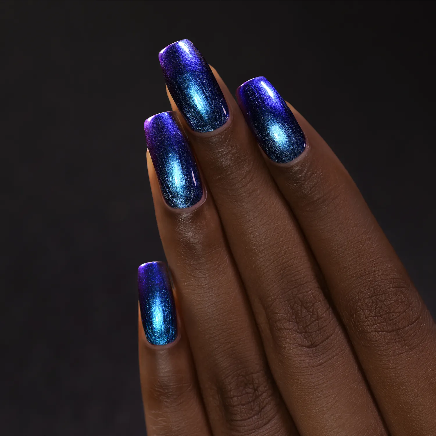 ILNP Shockwave nagellack blå-lila krom
