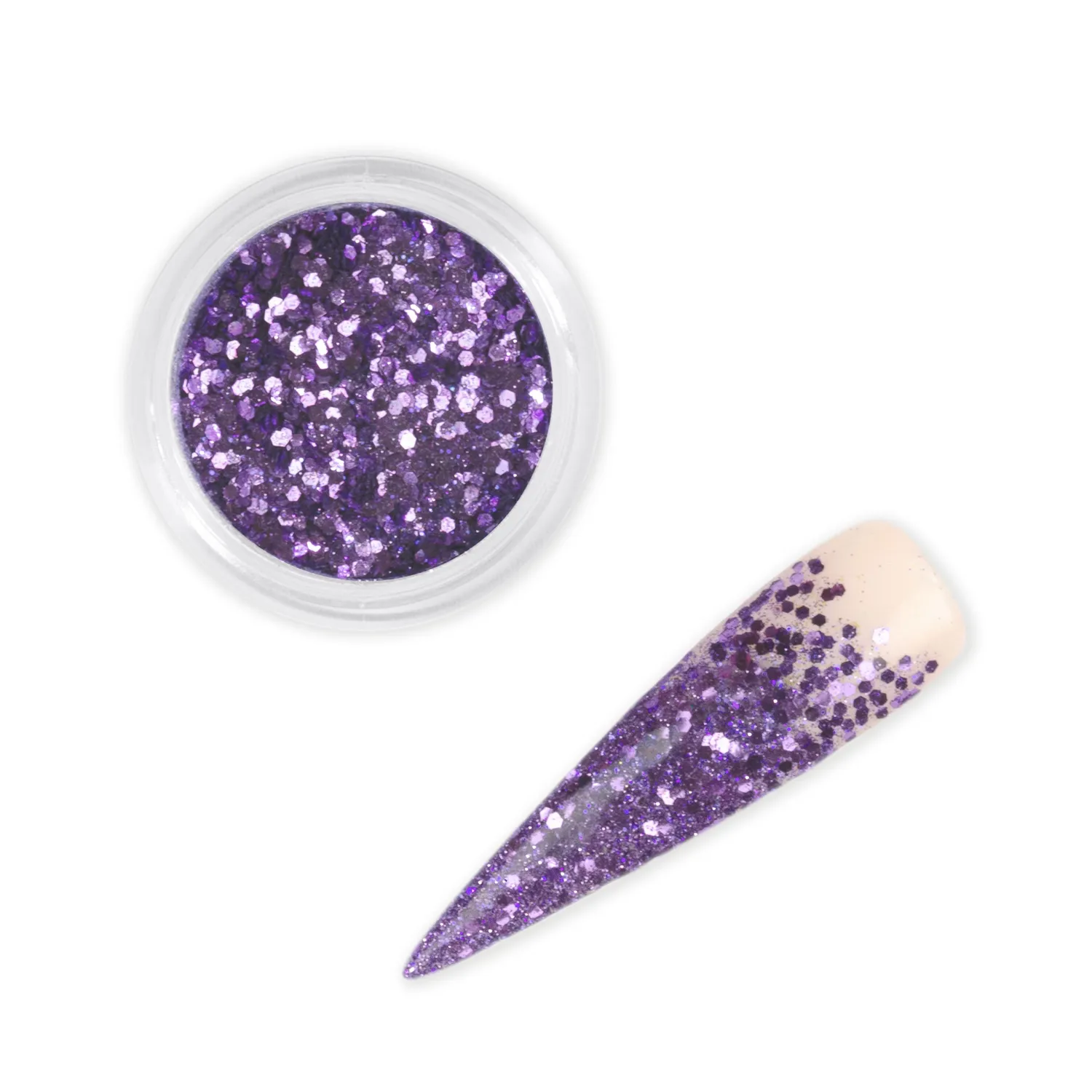 Iz Beauty Purple Rain nagelglitter 6g lila mix