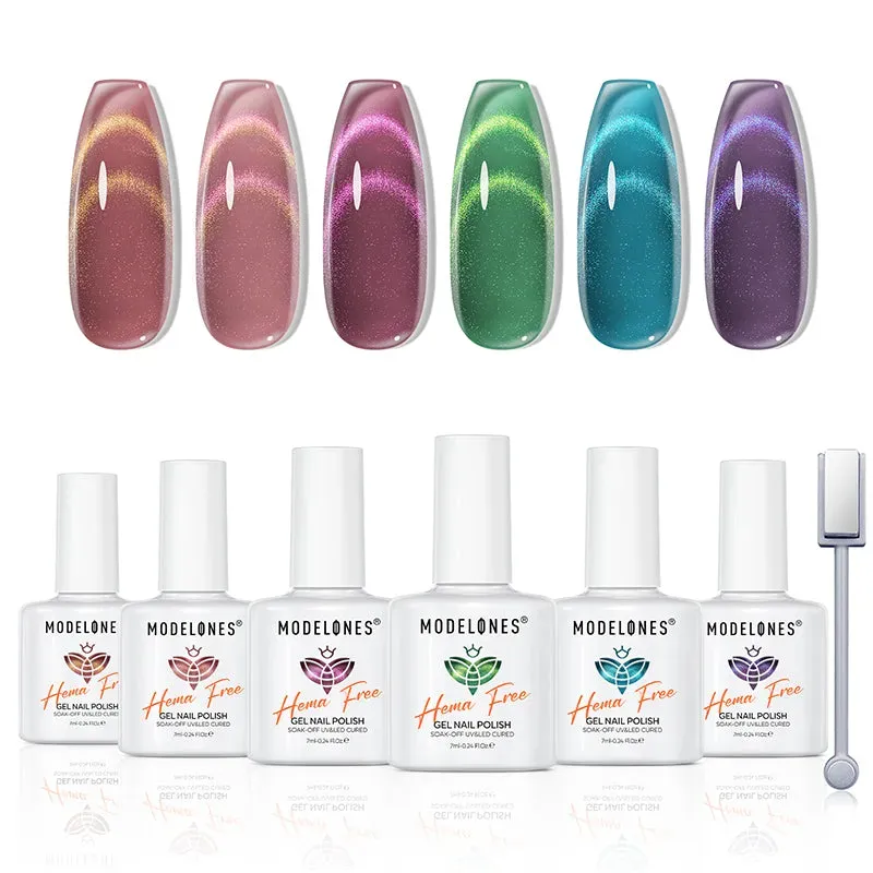 Modelones Gloaming Coral gellack 6-pack cat eye