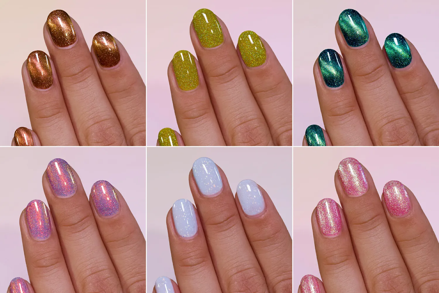 ILNP Fairy Forest nagellackset 6-pack magnetisk shimmer