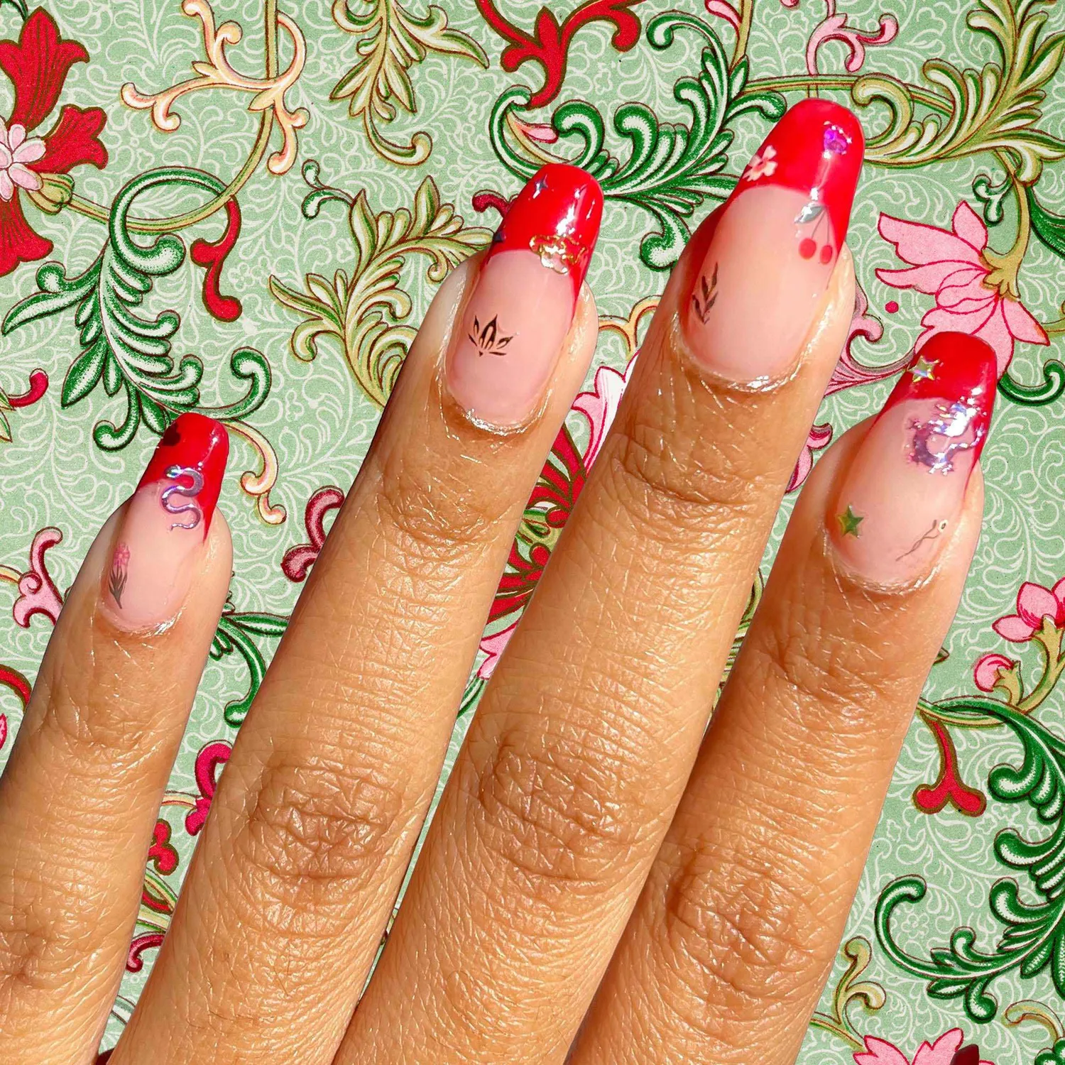 Cirque Colors Good Luck nagelstickers guld kinesiskt nyår