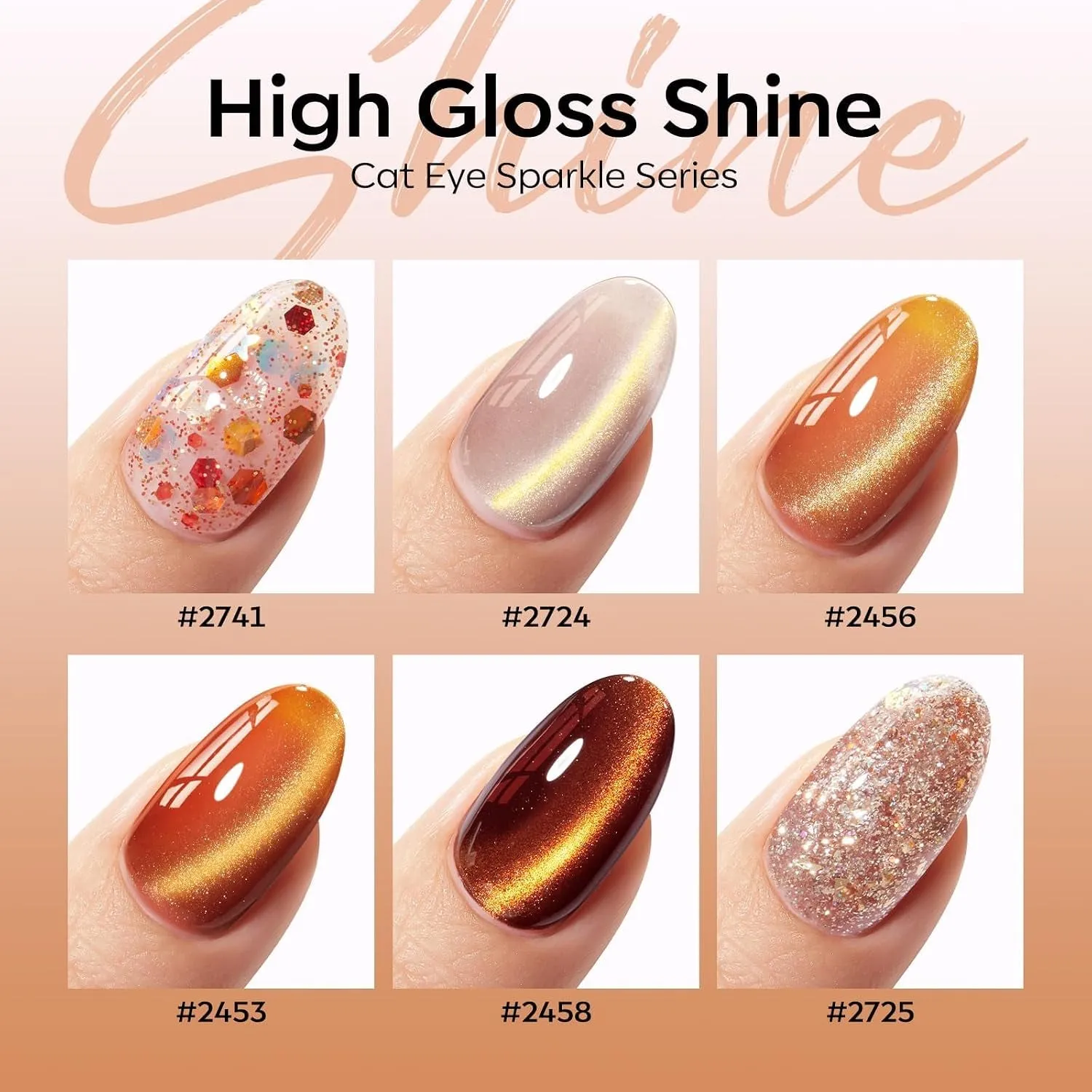 Modelones Maple Confetti gellack 6-pack glitter
