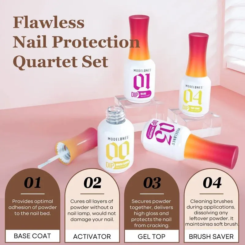 Modelones Dipping Powder Gel Set dippkit 4-delar