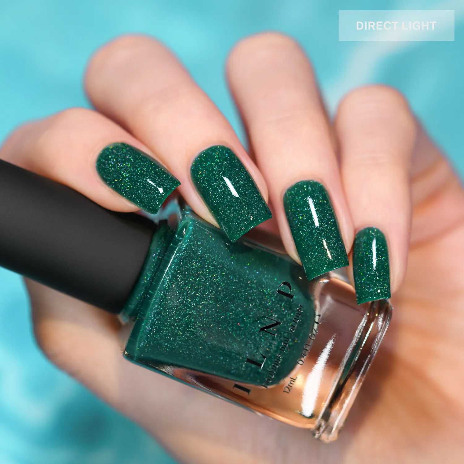 ILNP Tropics Private Island nagellack grön holo