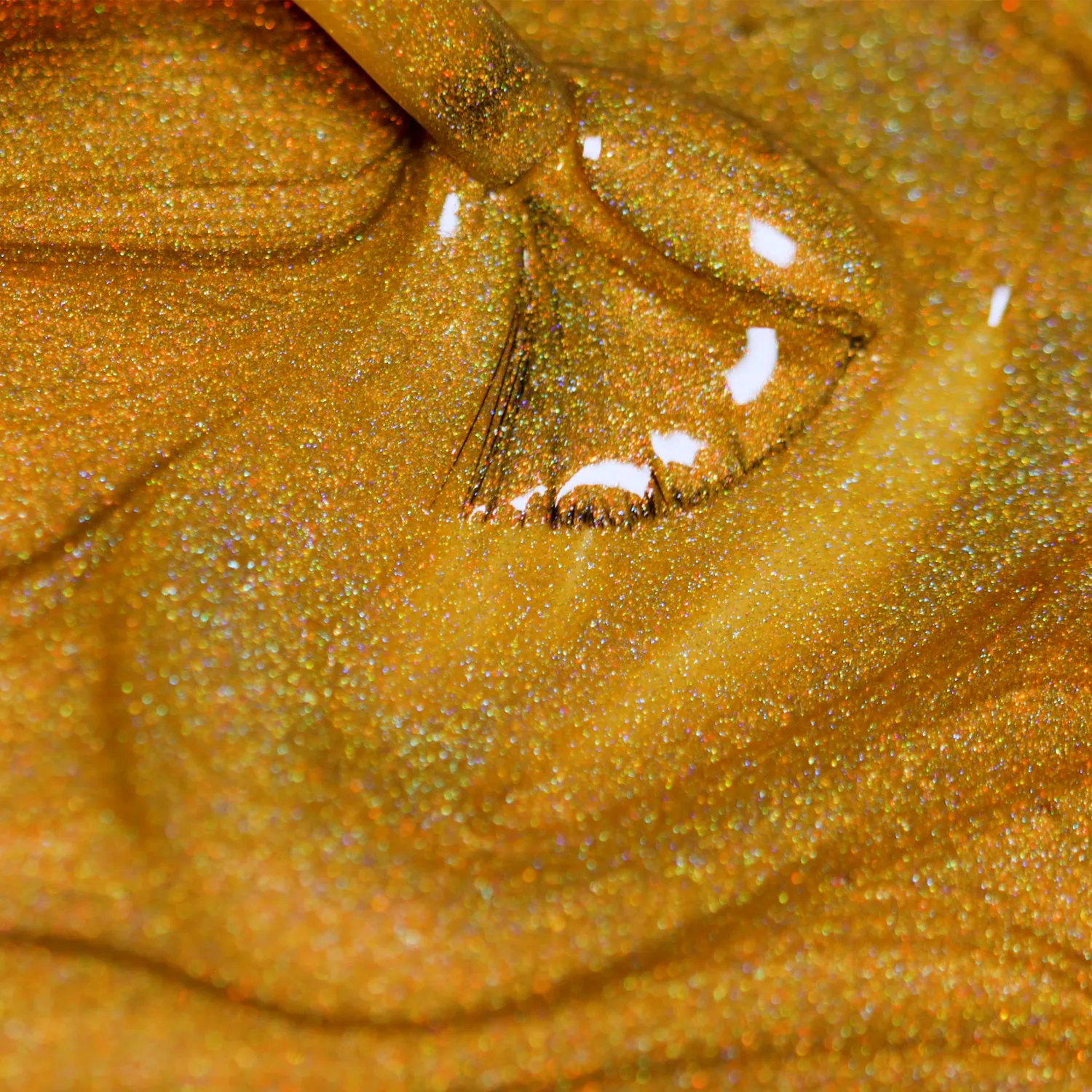 ILNP Sundazed Golden Days nagellack guld holographic
