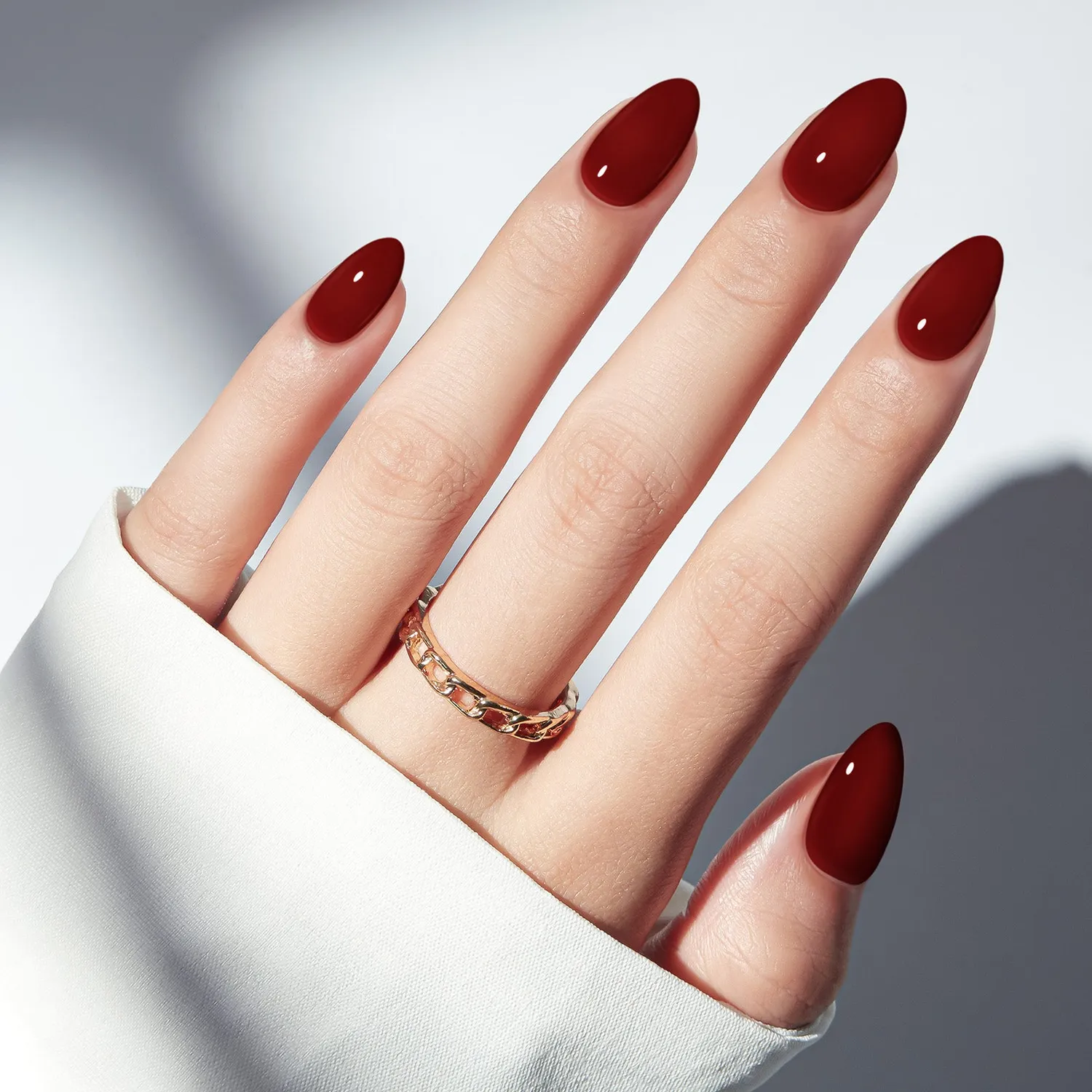 modelones Classic Burgundy lösnaglar vinröd cream