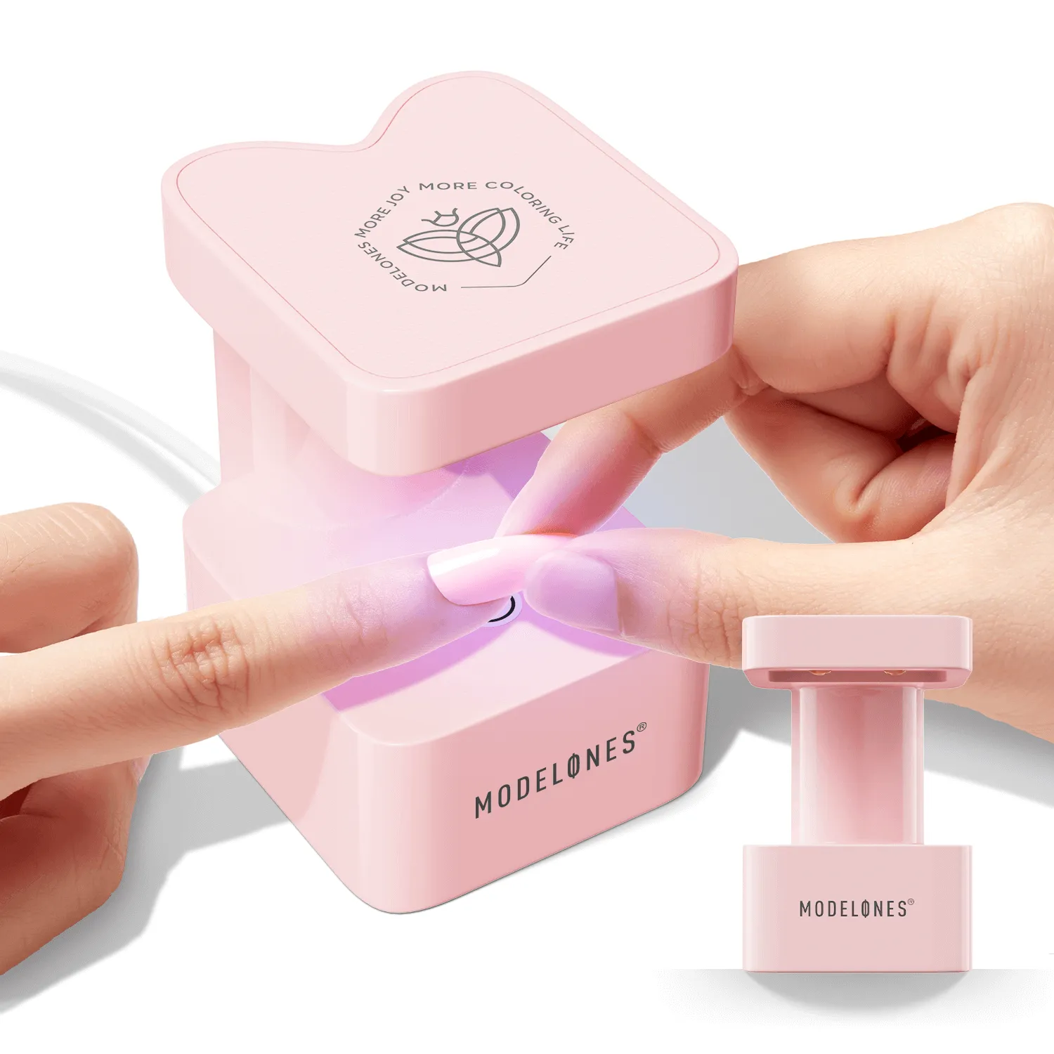 modelones Meow 8W Mini Finger UV nagellampa rosa LED