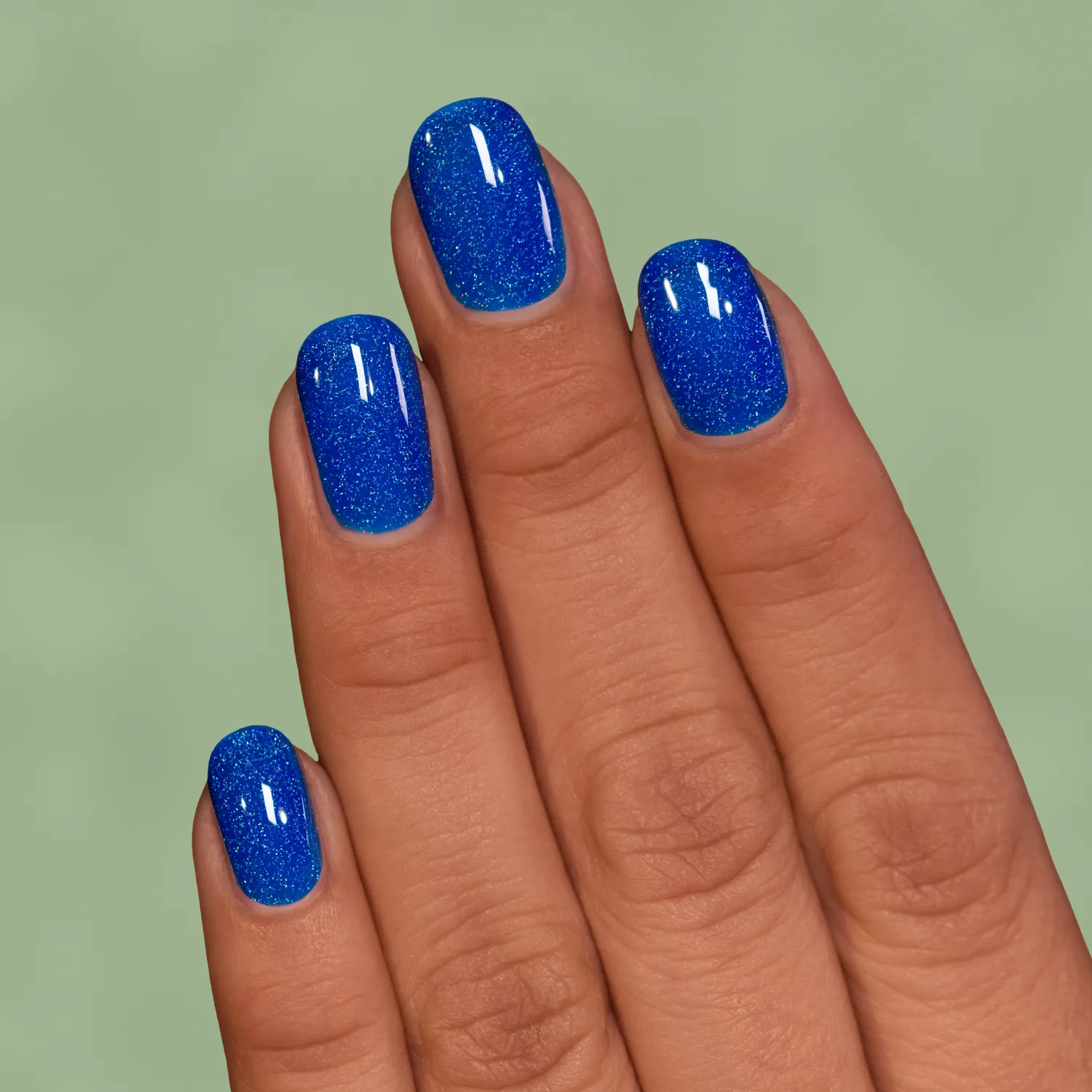 ILNP Wildflowers Songbird nagellack koboltblå holografisk