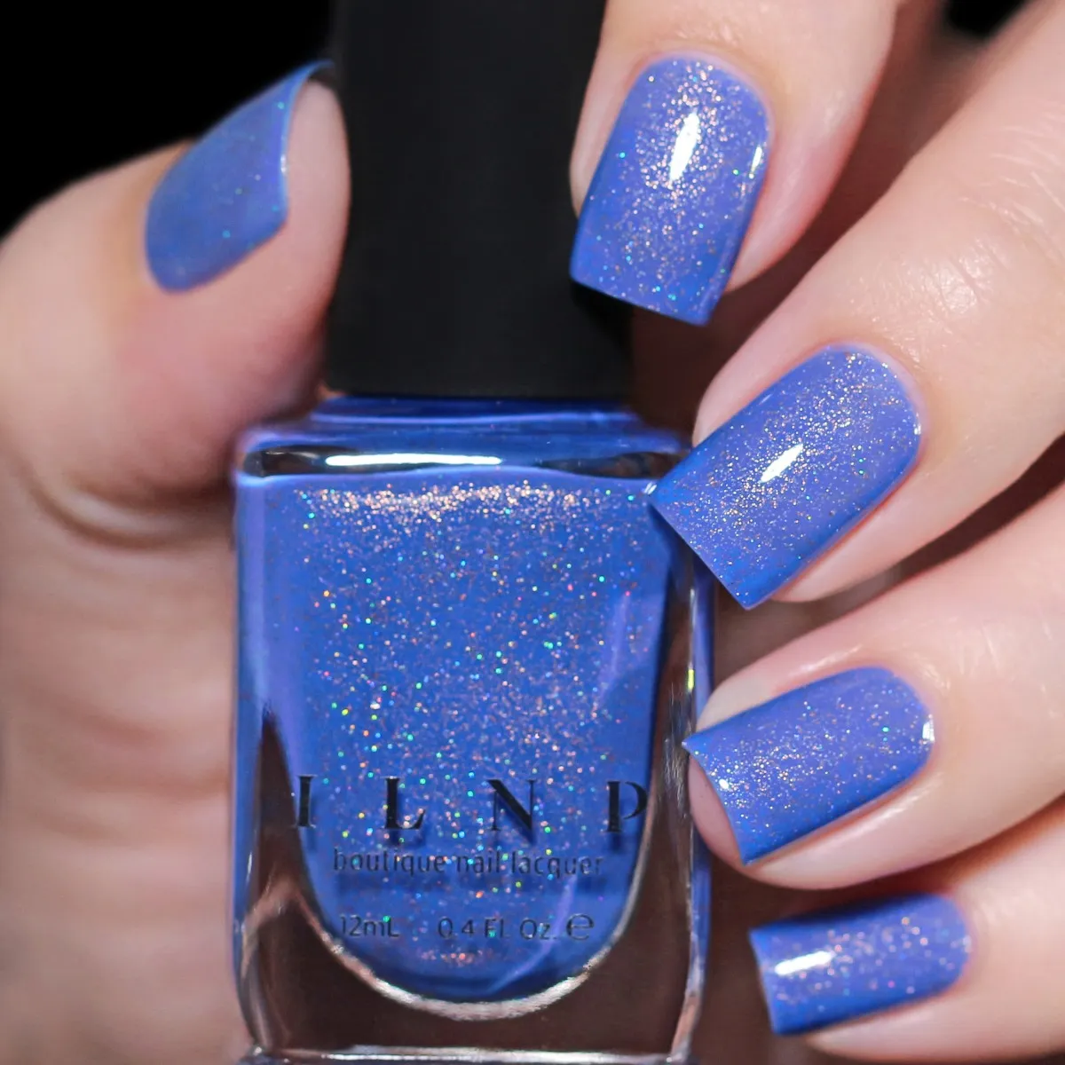 ILNP Ocean Ave nagellack cerulean holografiskt