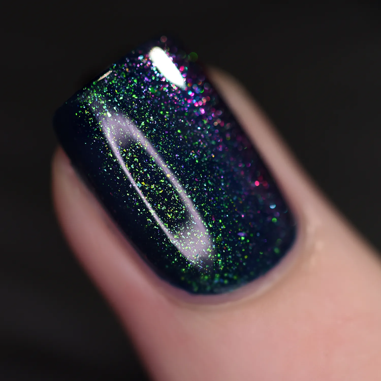 ILNP Renegade nagellack duokrom topper grön-lila
