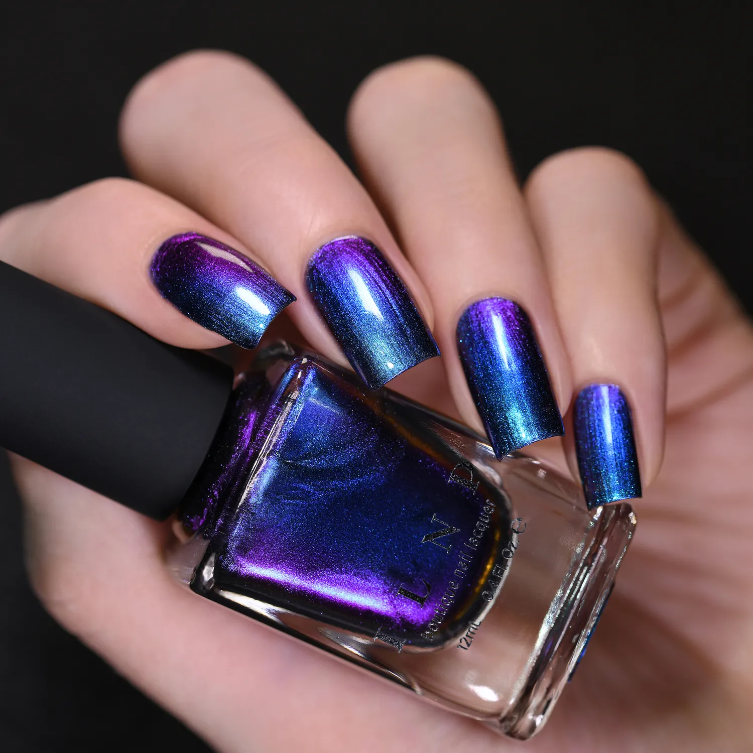 ILNP Shockwave nagellack blå-lila krom