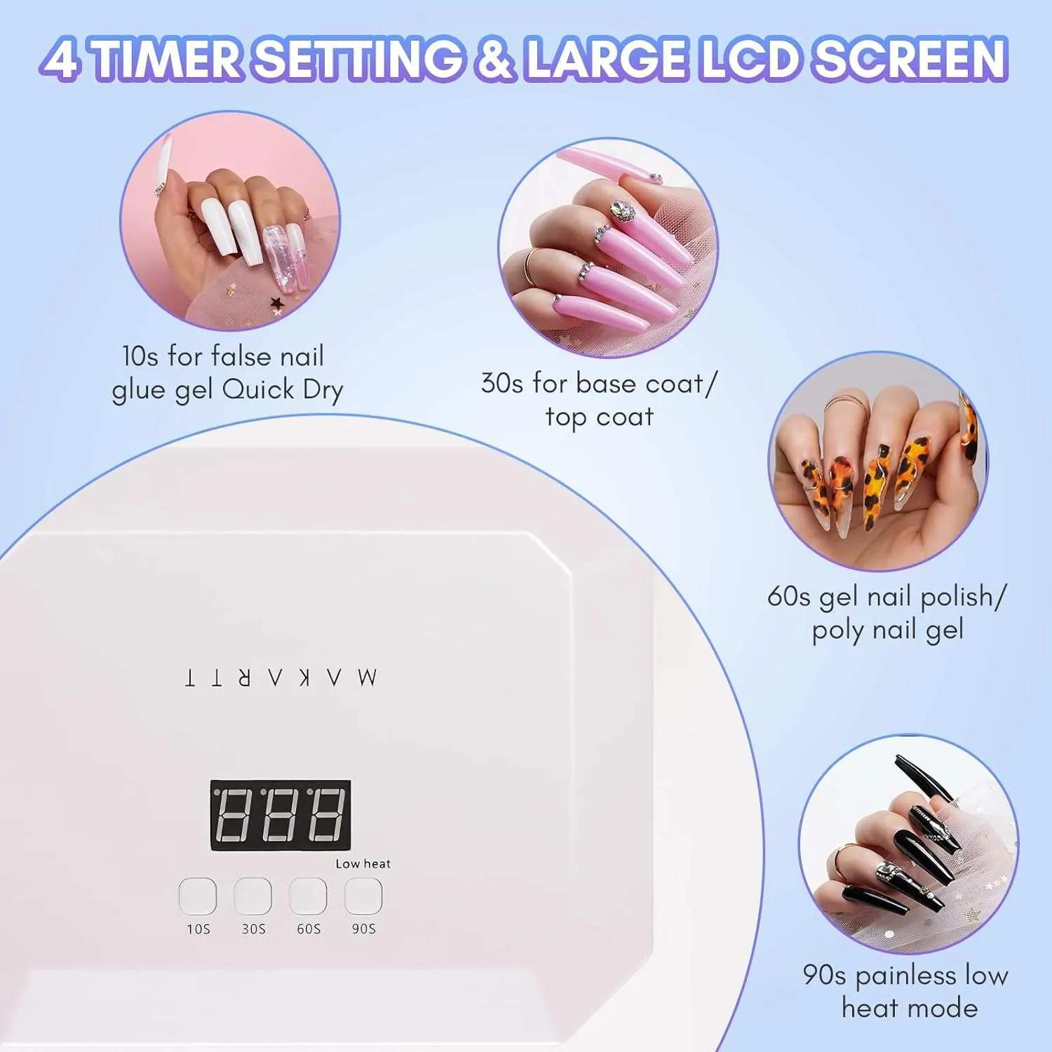Makartt 36W UV LED nagellampa