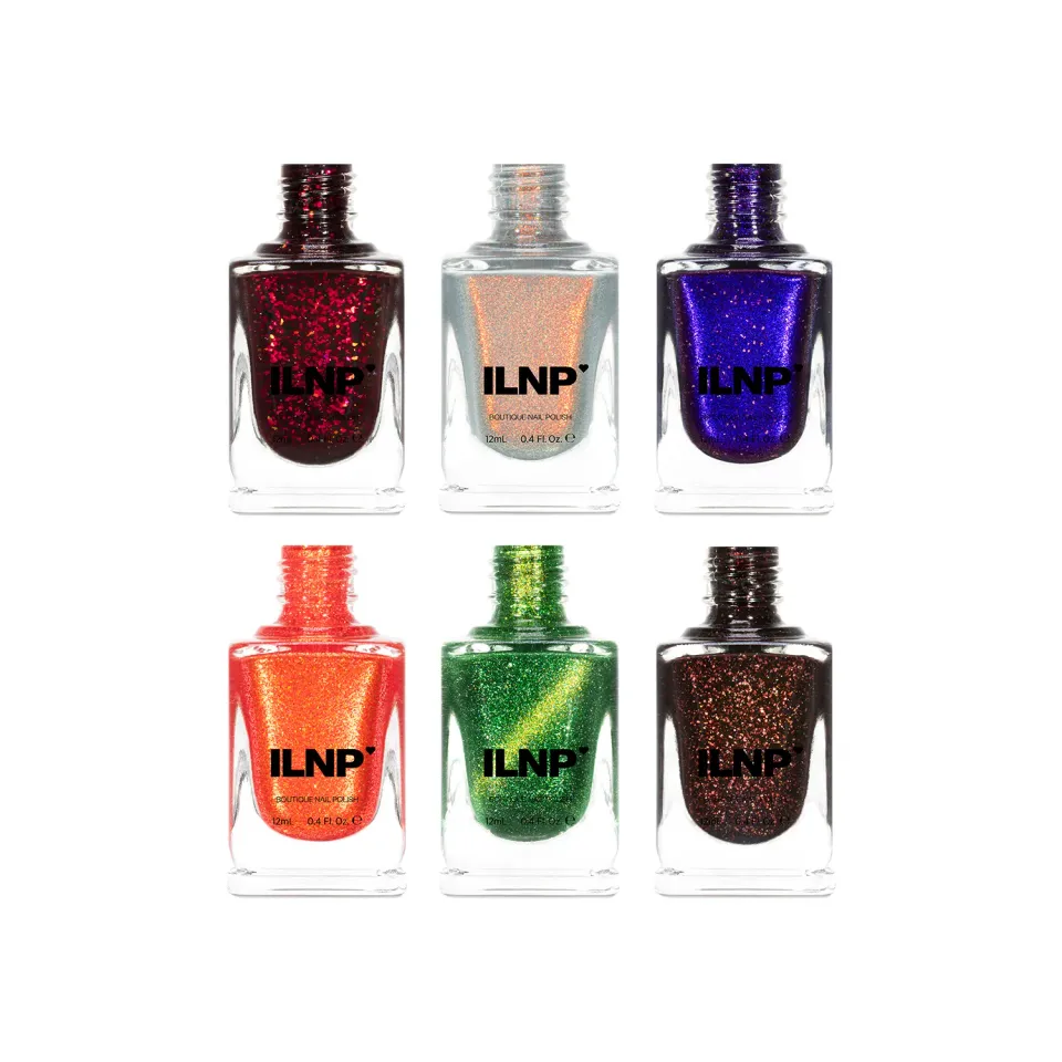 ILNP Moonlit Manor nagellack set 6-pack shimmer magnet holographic