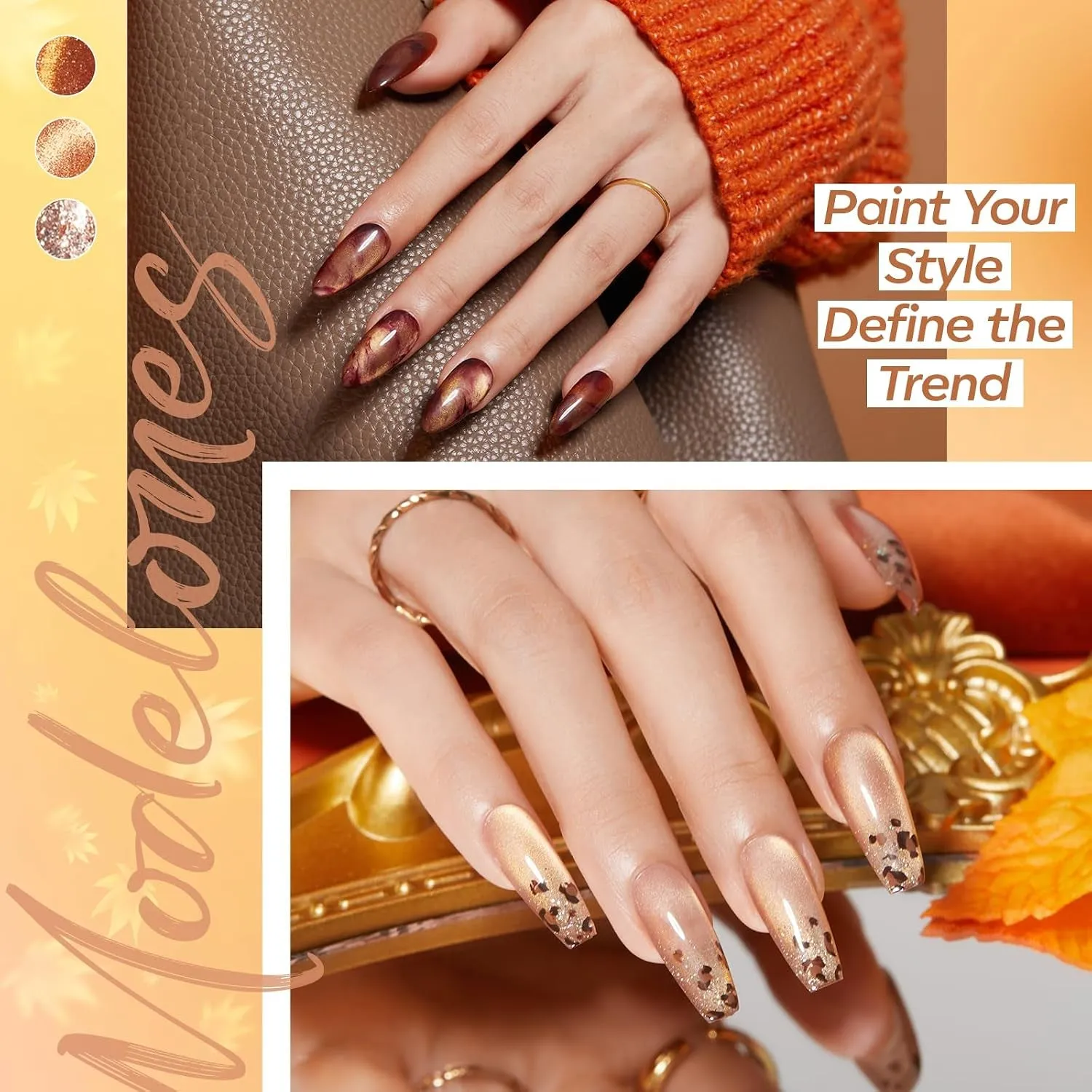 Modelones Maple Confetti gellack 6-pack glitter