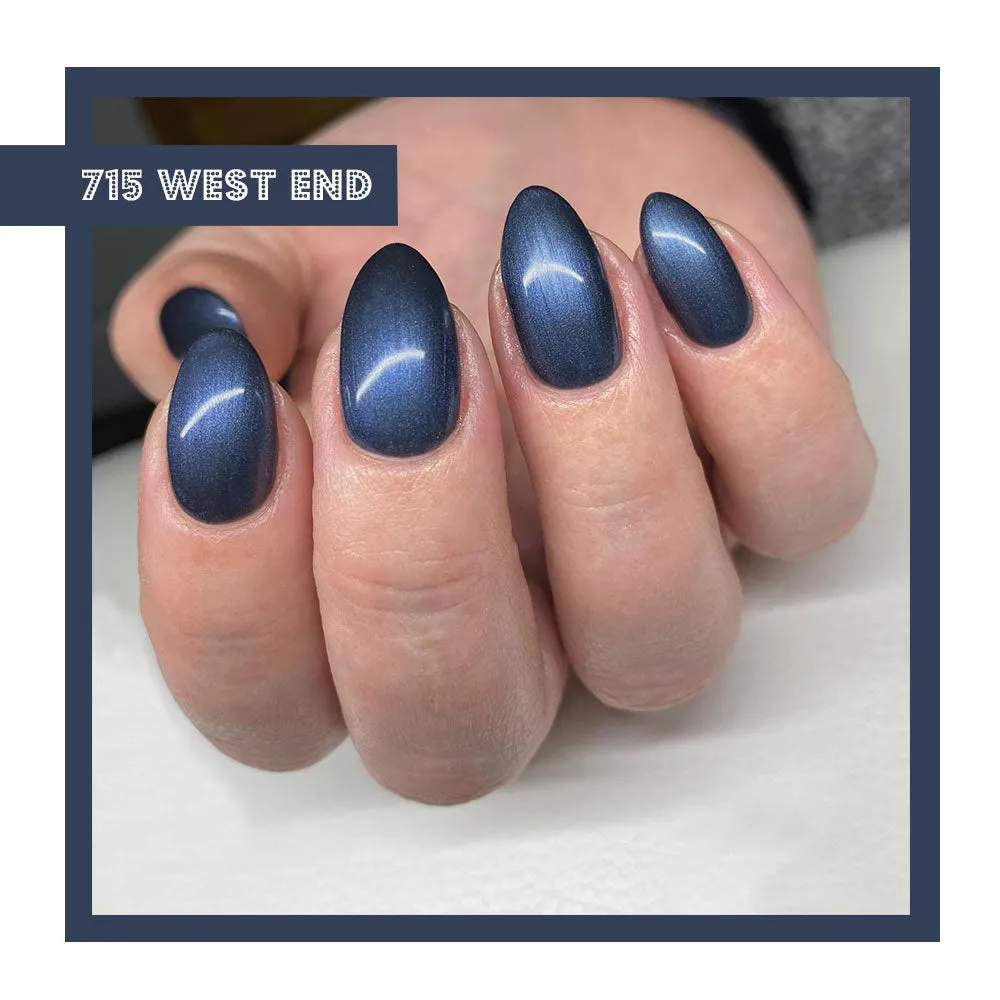 Iz Beauty Pro Colour West End IZ715 gel 4 g denimblå metallic