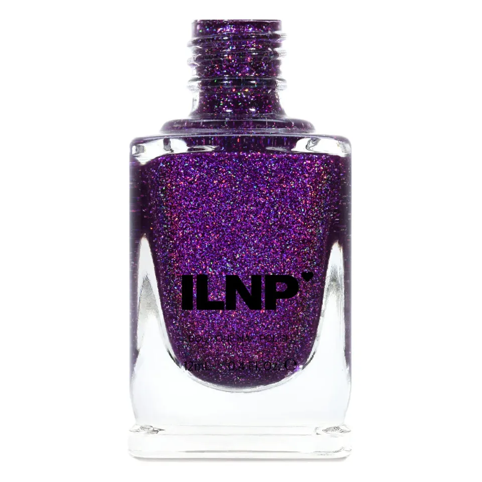 ILNP Zoe nagellack holografisk hallonlila