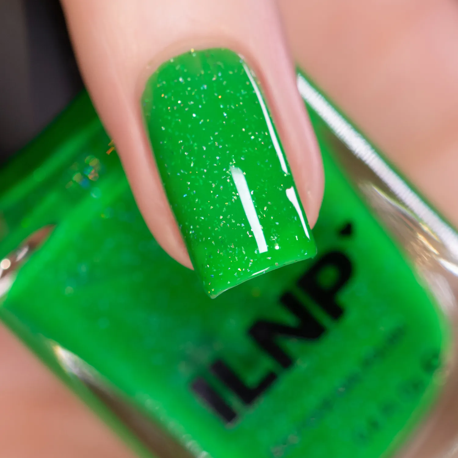 ILNP Candy Coated Jellybean nagellack grön holografisk