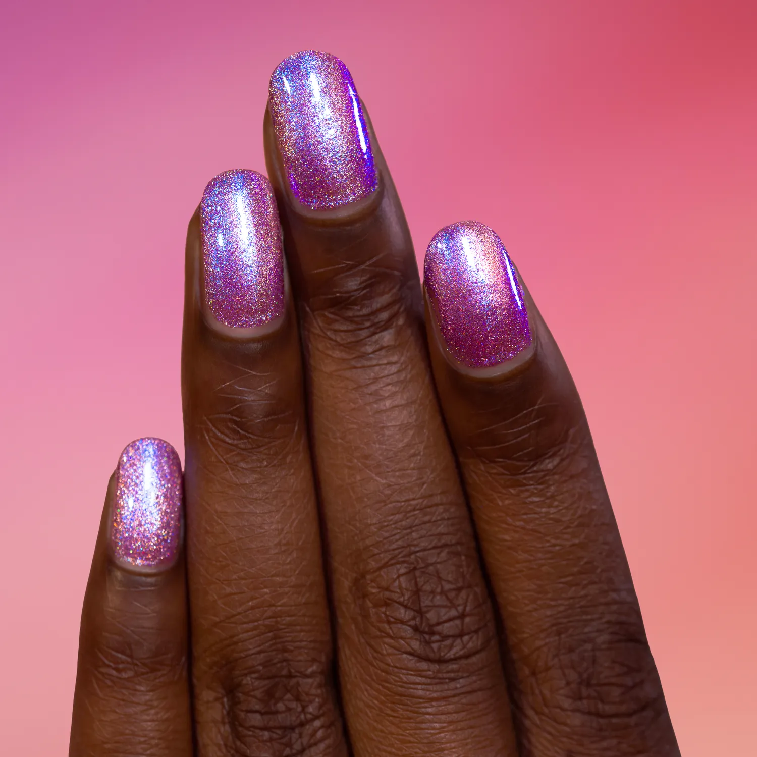ILNP Glowstick magnet nagellack rosa holo