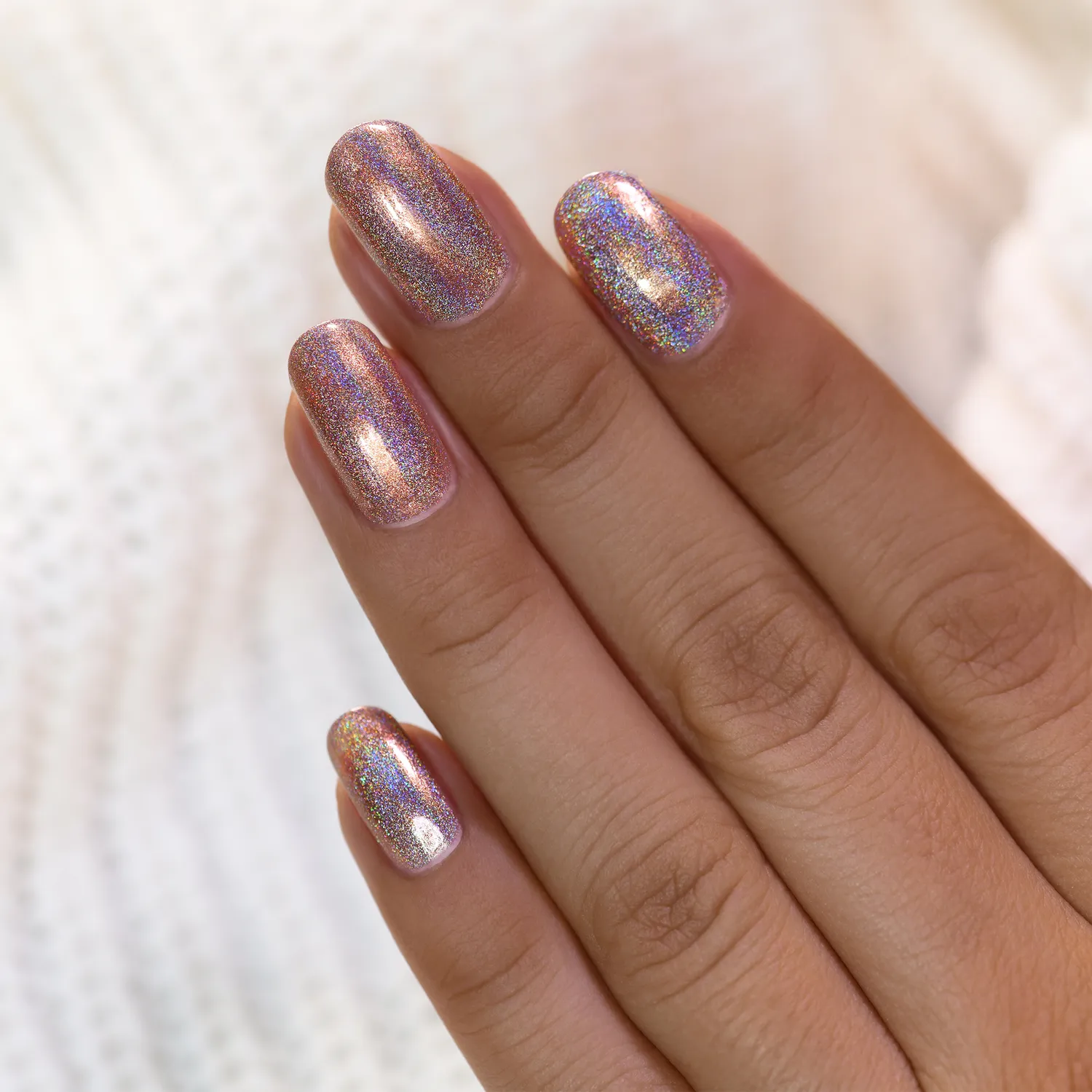 ILNP Chai Latte nagellack holografisk mocka
