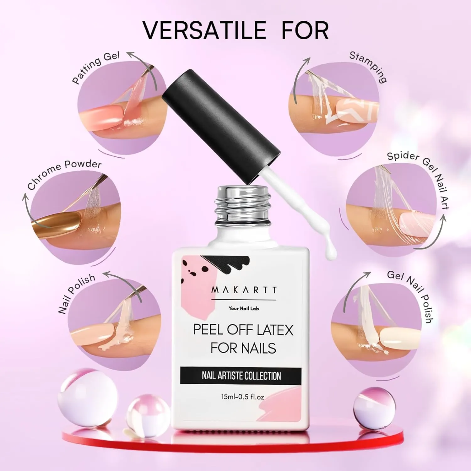 Makartt Liquid Latex nagellatex peel off skydd