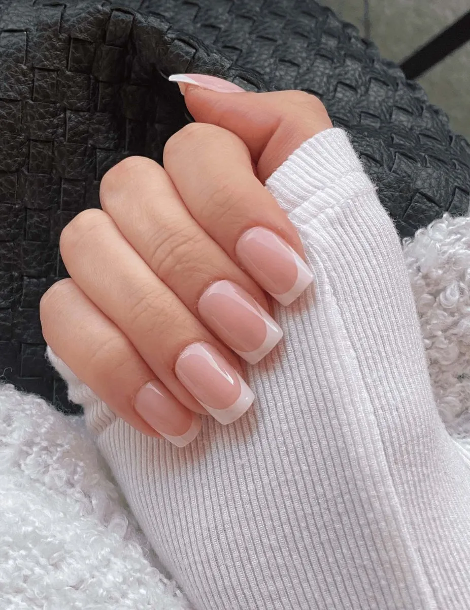 Le Mini Macaron Le Soft Gel Tips lösnaglar kort rund fyrkant
