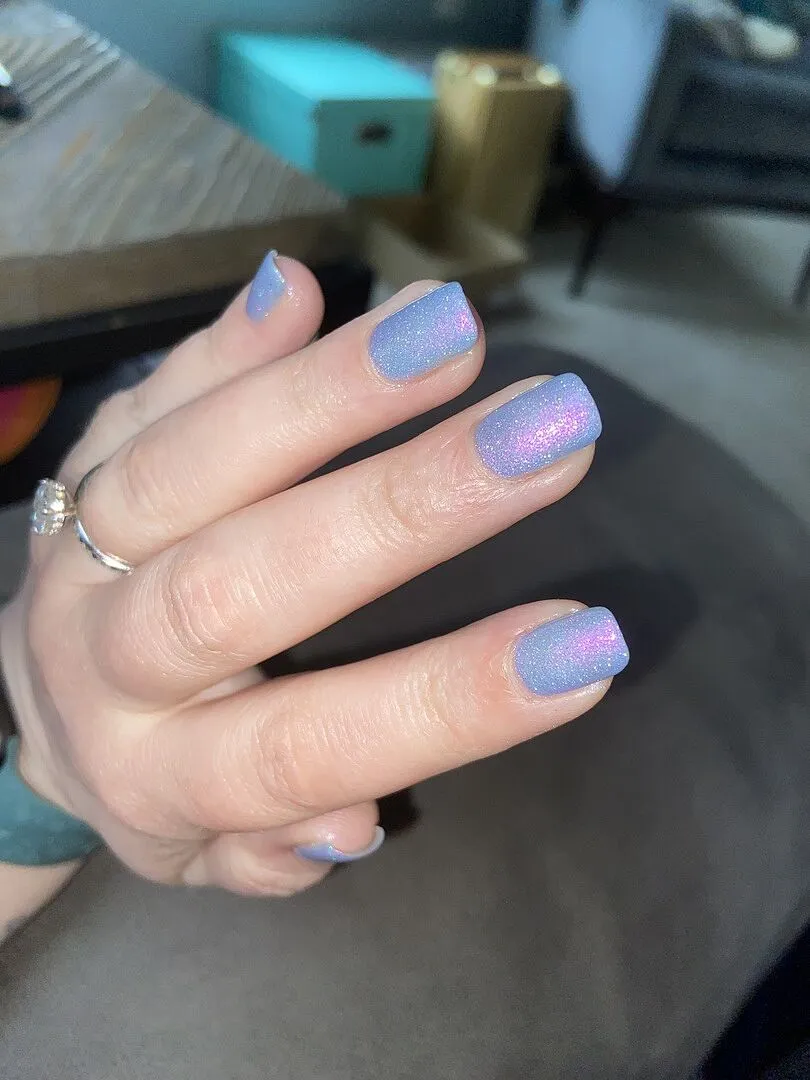 Cirque Colors Spoonful of Sugar nagellack blå holo shimmer