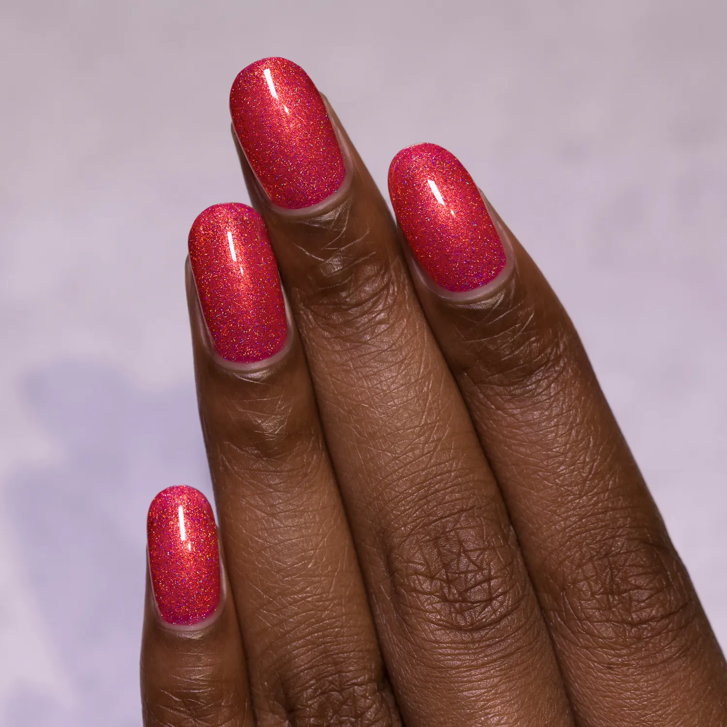 ILNP On Location nagellack orange korall holografiskt
