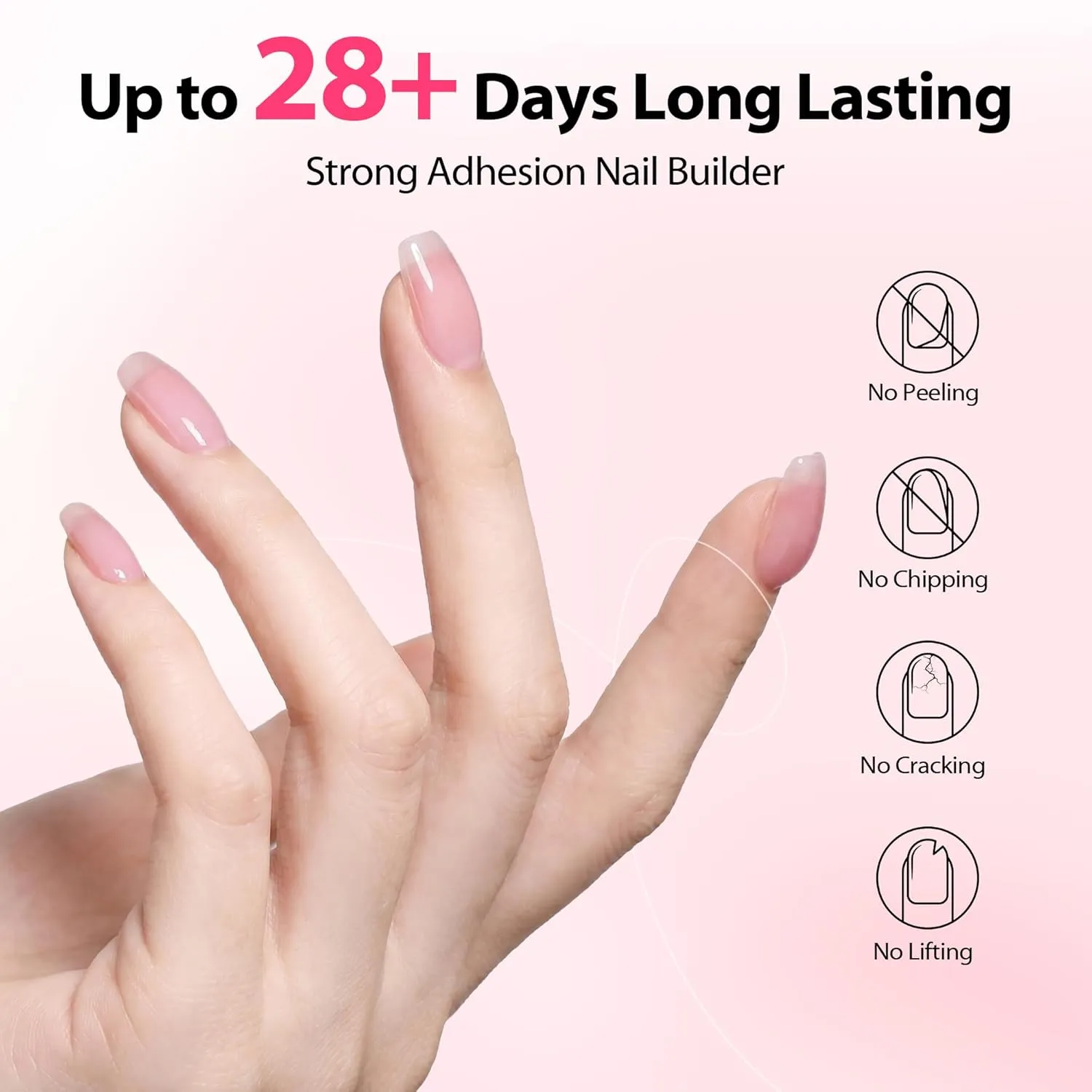 Makartt 8-in-1 Builder nagelgel Clear stark