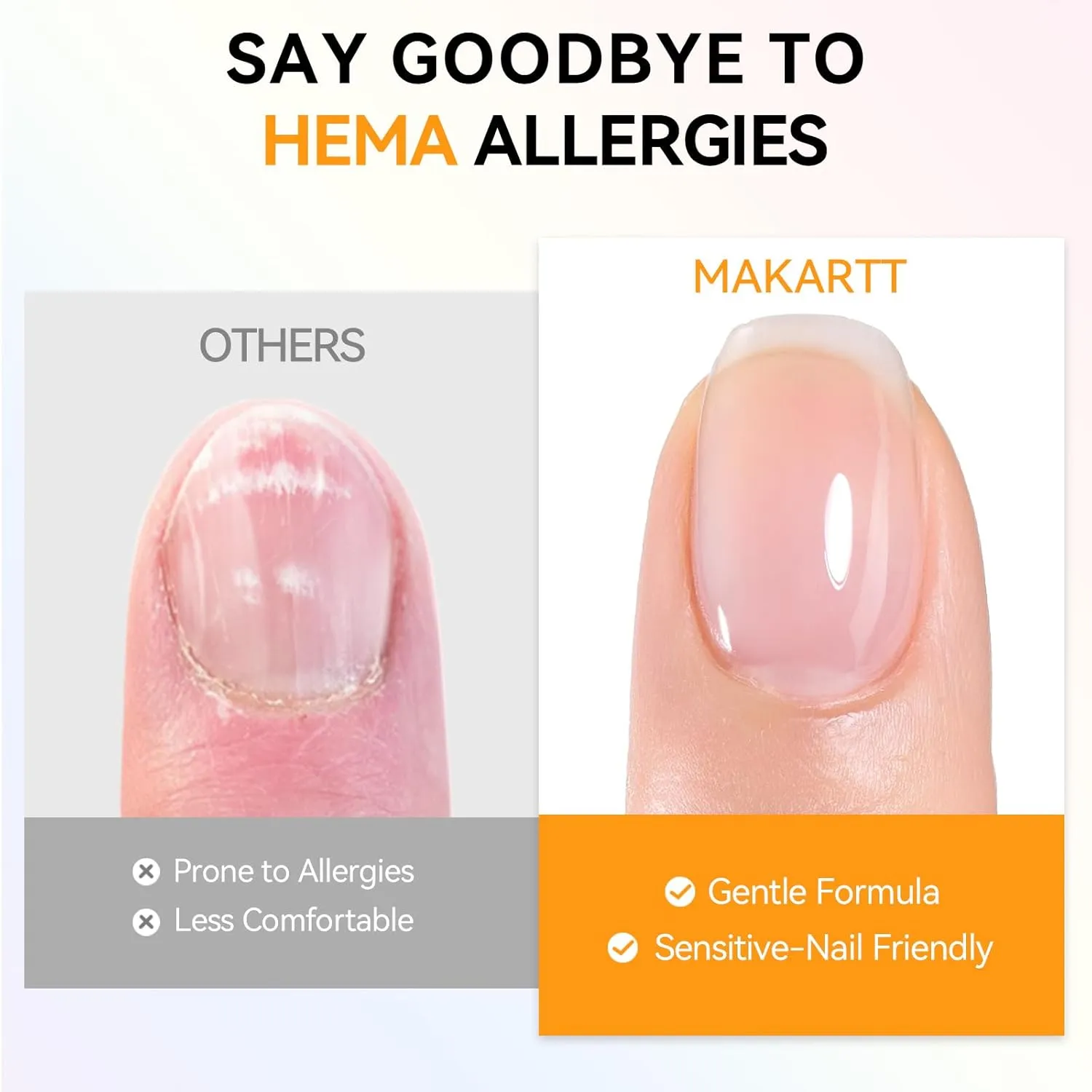Makartt Hema-Free Gel Top and Base Coat lack 2-pack hemafri