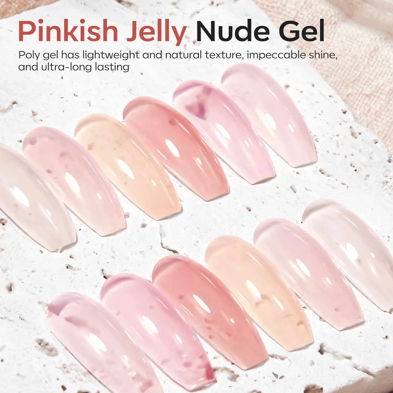 Modelones Delicate Love polygel kit rosa jelly