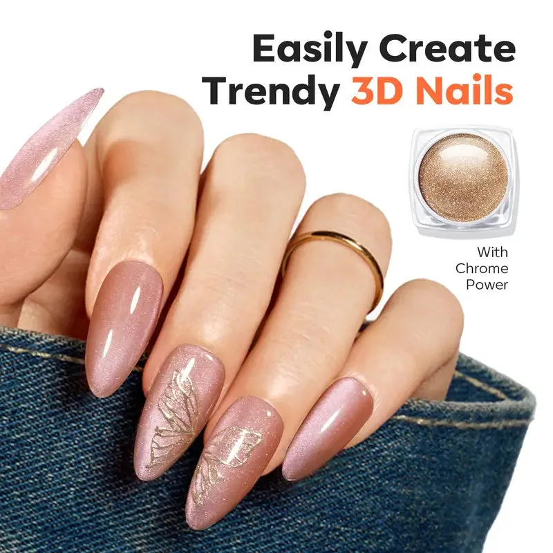 Modelones Nail Art Stamper Kit stämpelkit 3D-effekt