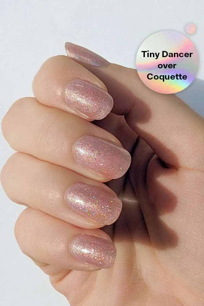 Cirque Colors Coquette nagellack topper glitter lila