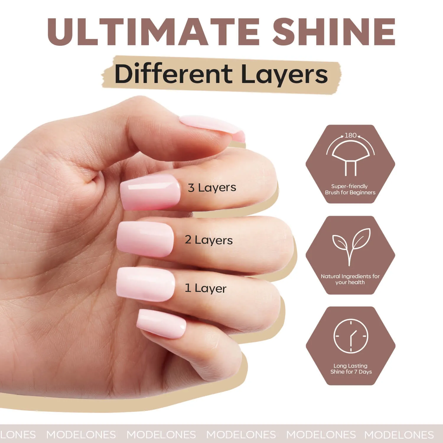 Modelones Sorrel nagellack 6-pack nude skimmer