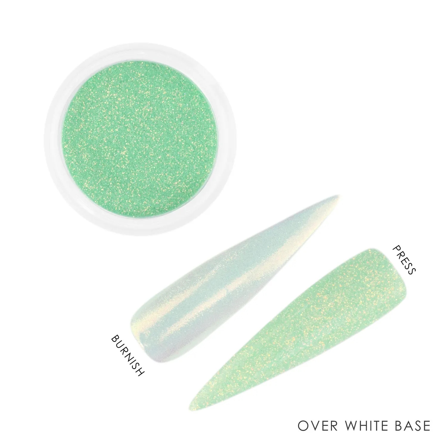 Iz Beauty Staying Alive nagelglitter pastellgrön dust 6 g
