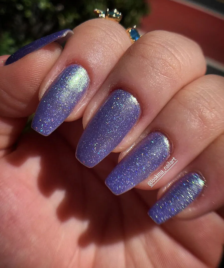 Cirque Colors Pixie Holo nagellack holografisk blåviolett