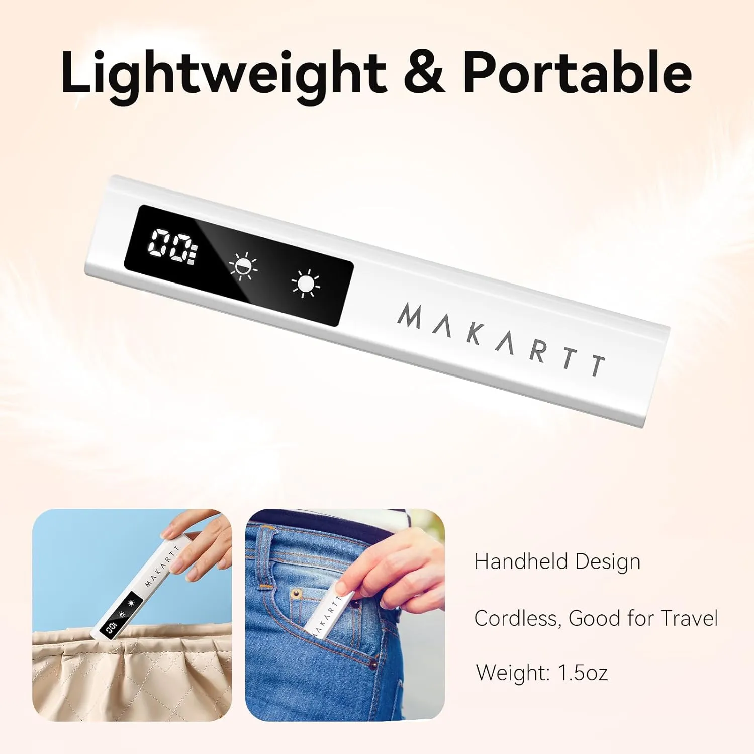 Makartt Flash Cure Handheld UV nagellampa White portabel