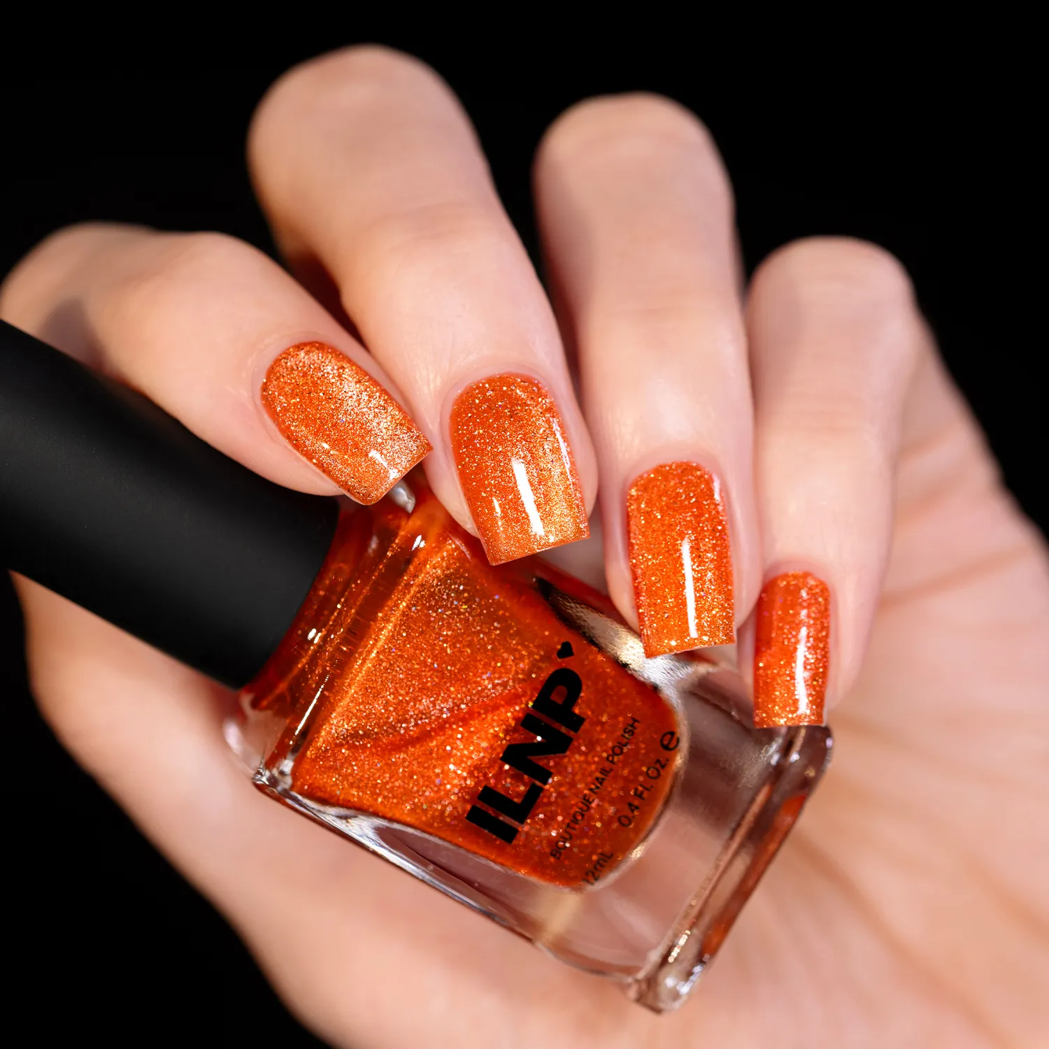 ILNP POP! Orange Pop magnetiskt nagellack orange holo