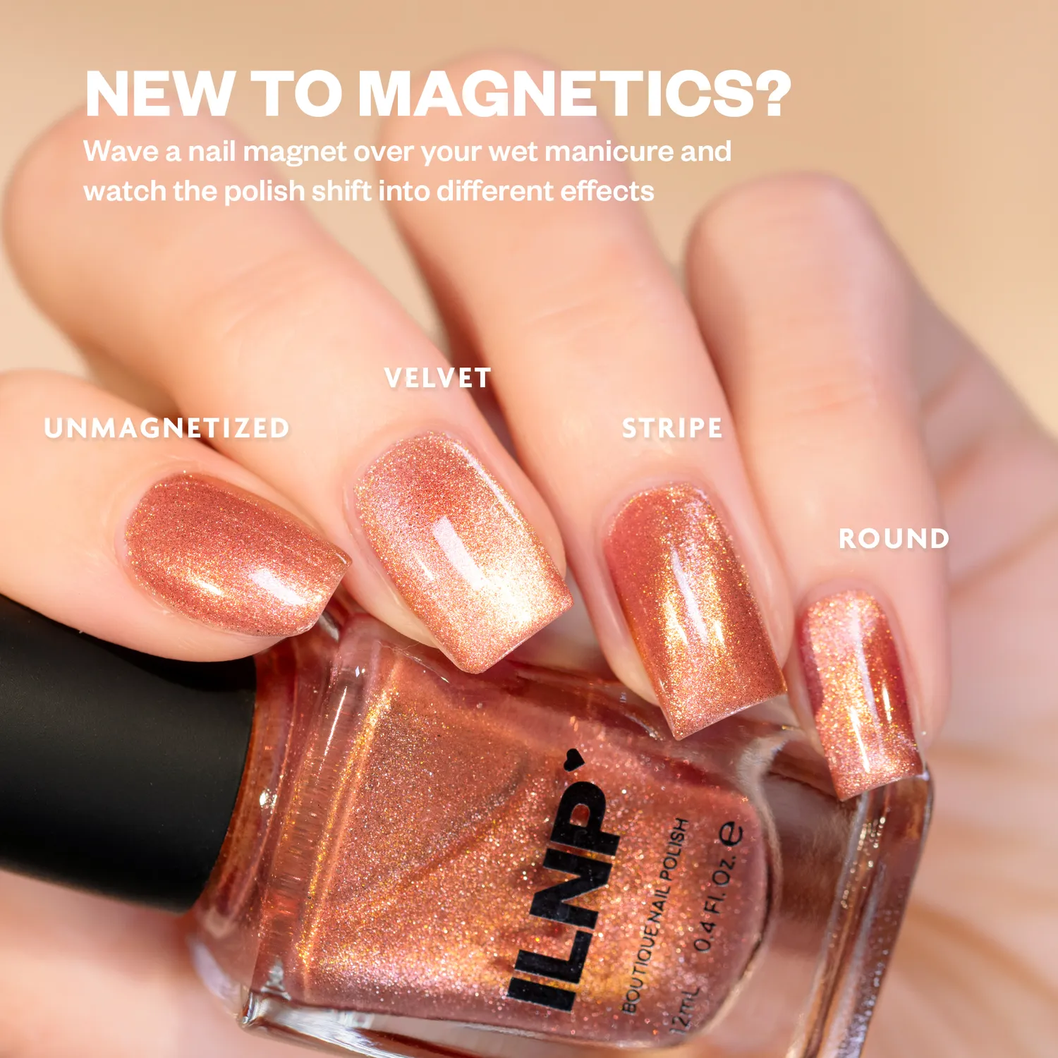 ILNP Socialite Signature magnetlack mauve-rosa skiftning
