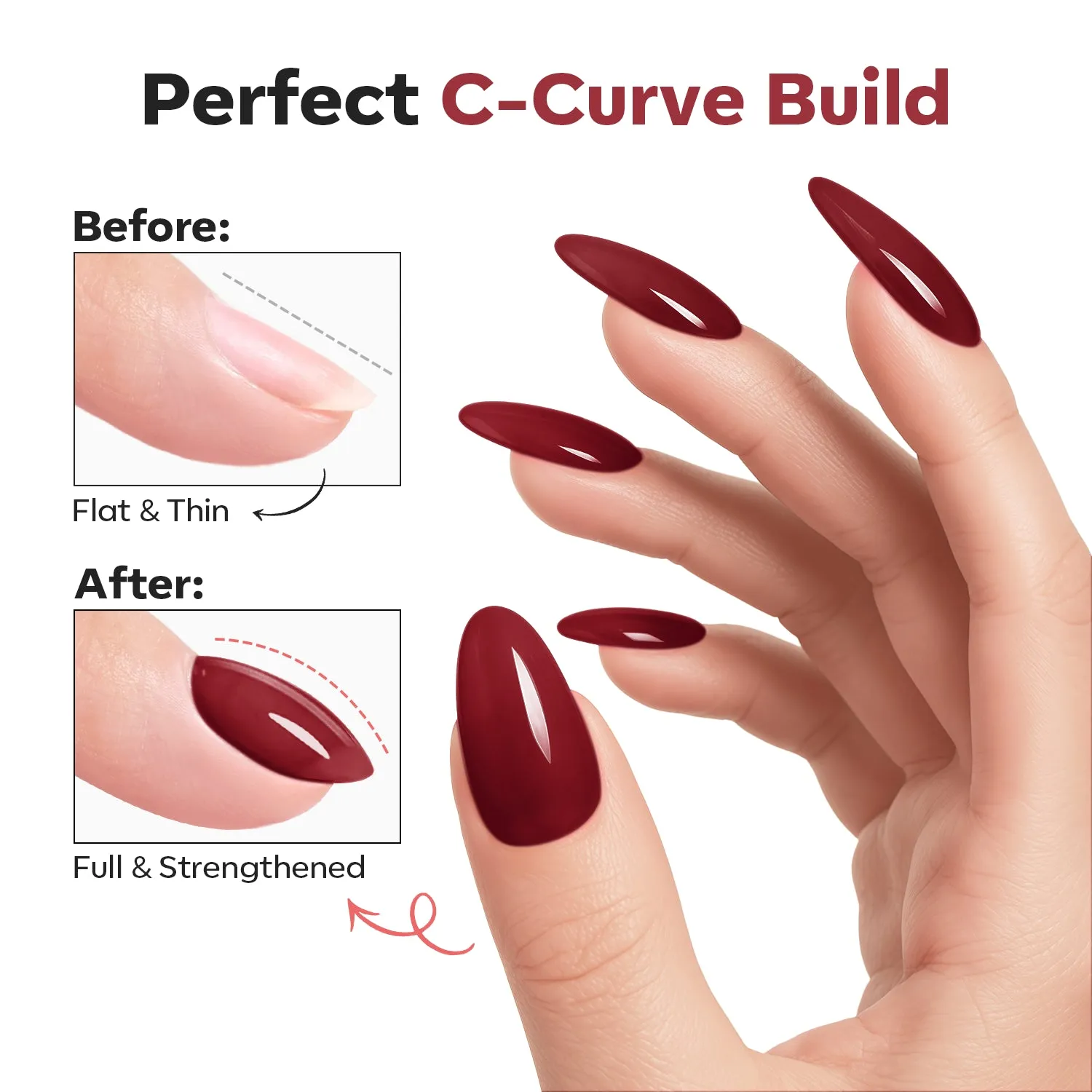 Modelones Wine Jelly top coat gellack vinröd jelly