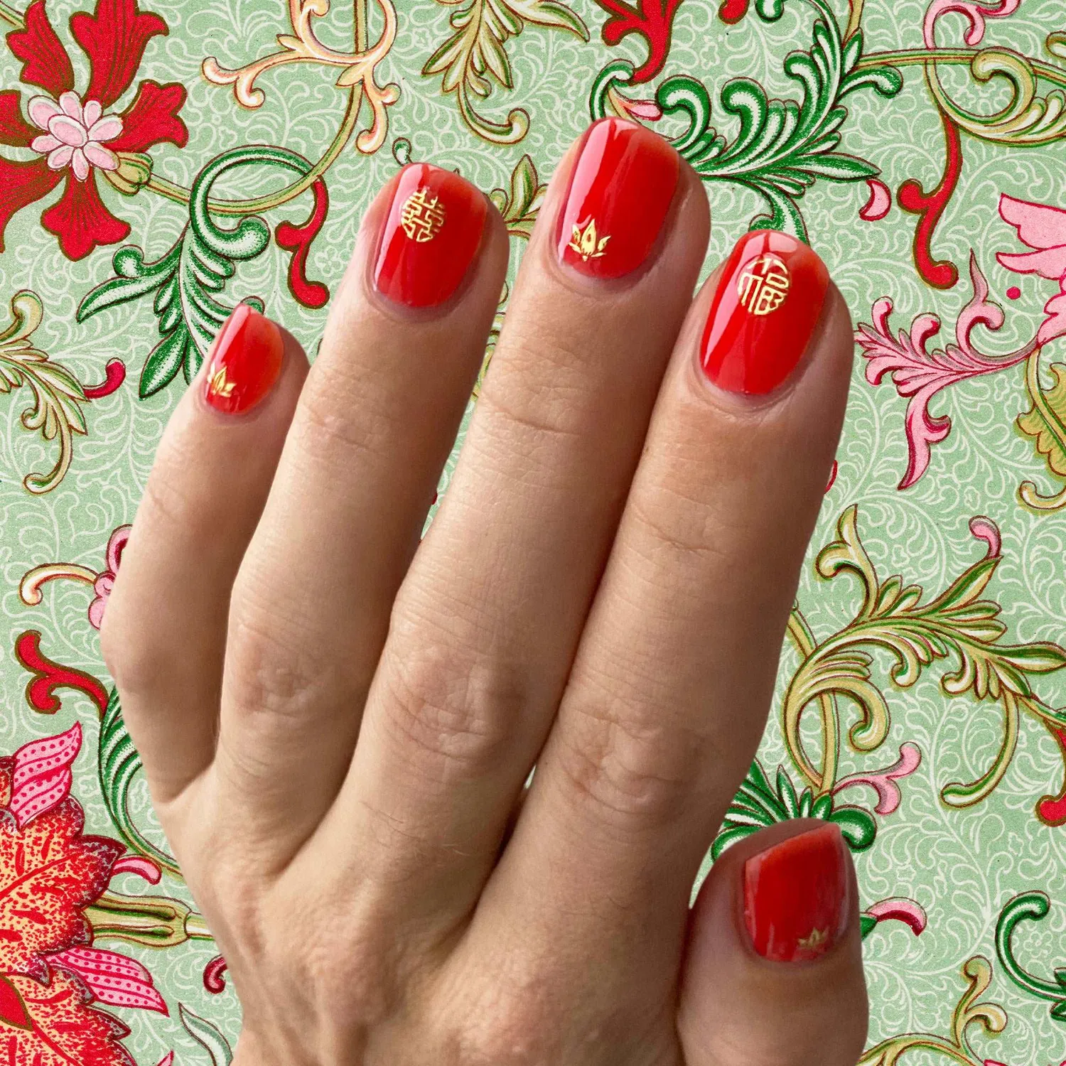 Cirque Colors Good Luck nagelstickers guld kinesiskt nyår