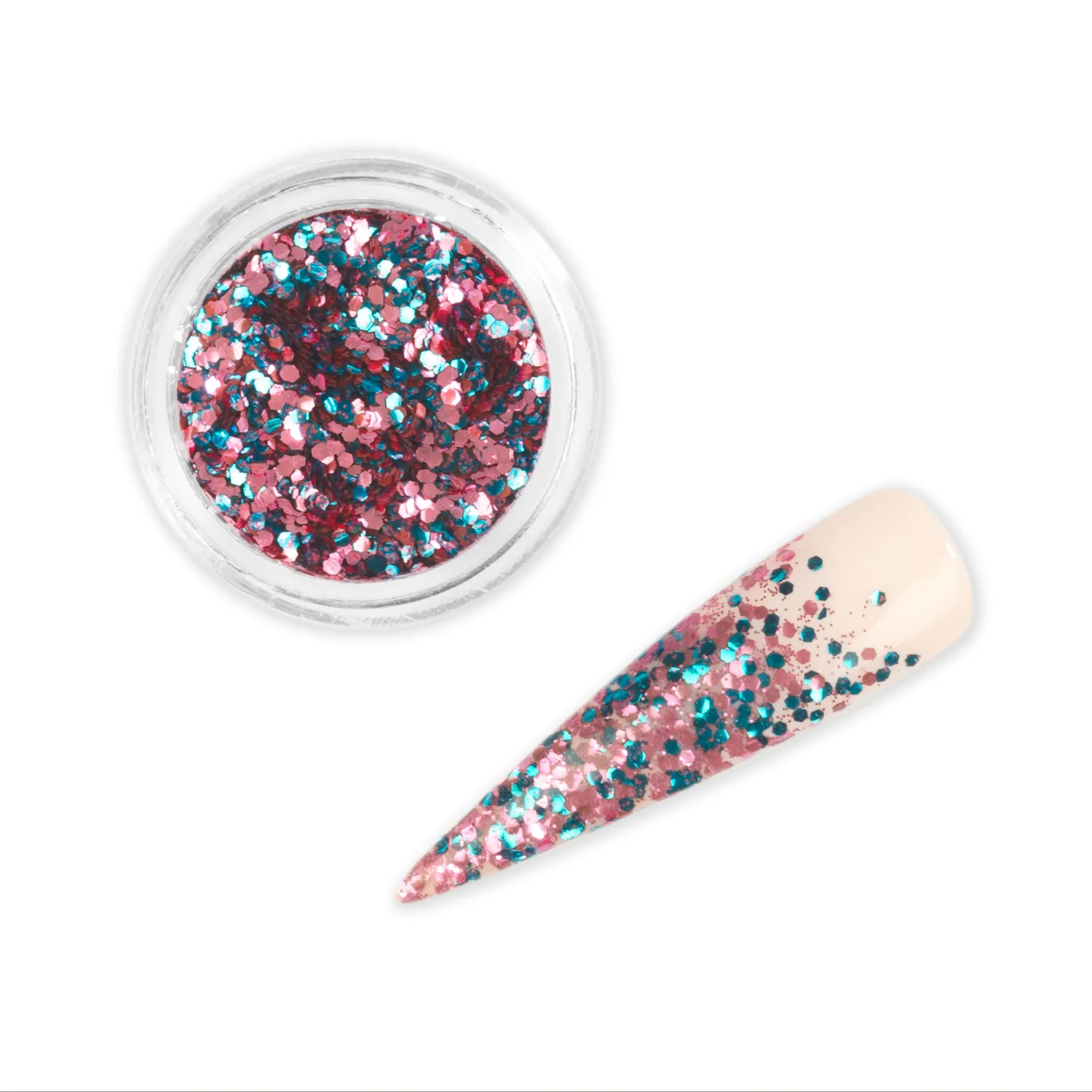 Iz Beauty Carnival Mix nagelglitter 6 g biologiskt nedbrytbar