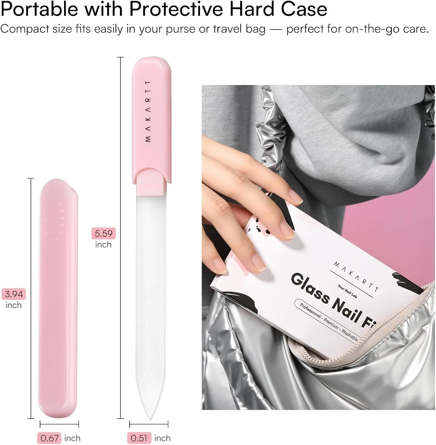 Makartt Glass Nail Files glasfil 3-pack mild