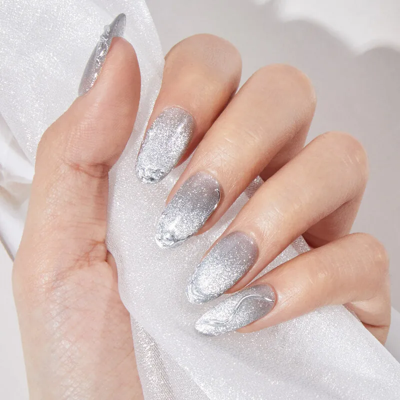 Modelones Inspire Gel Milky Dust gellack 15 ml grå cat eye