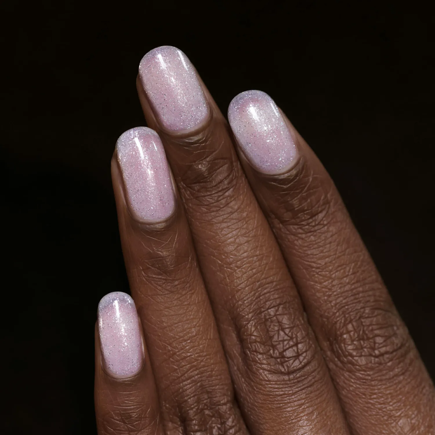 ILNP Snow Angel nagellack vitt frost holografiskt