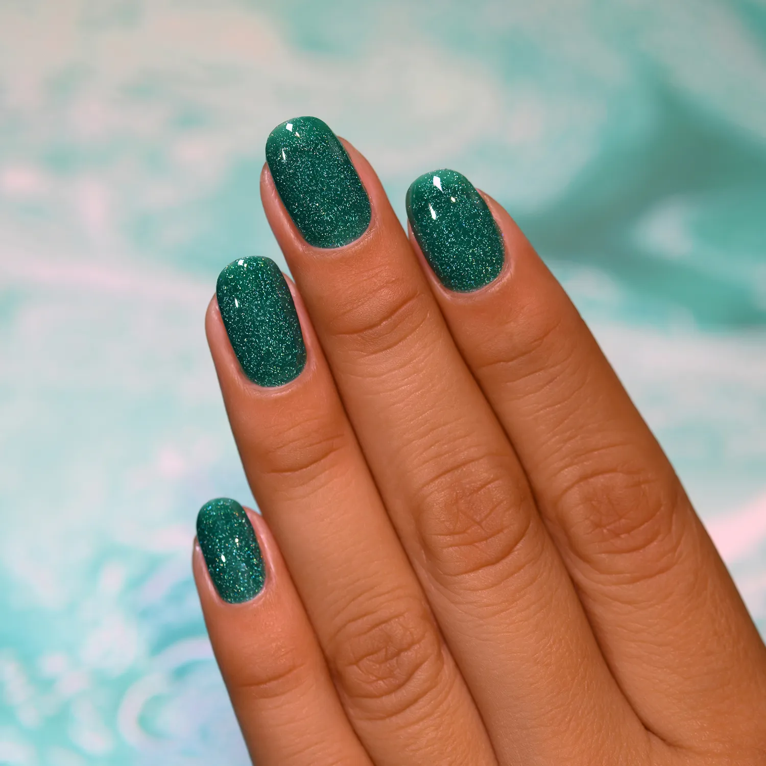 ILNP Tropics Private Island nagellack grön holo