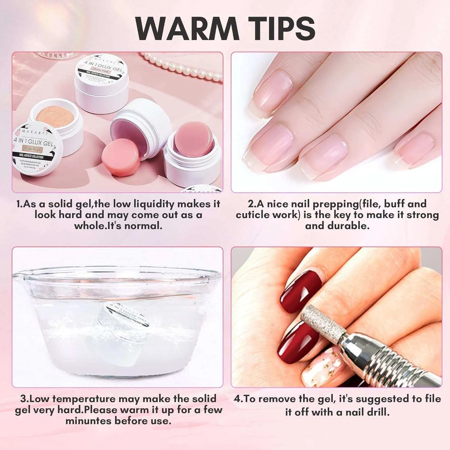 Makartt 3D Sculpting Mini Kit nagelgel clear white